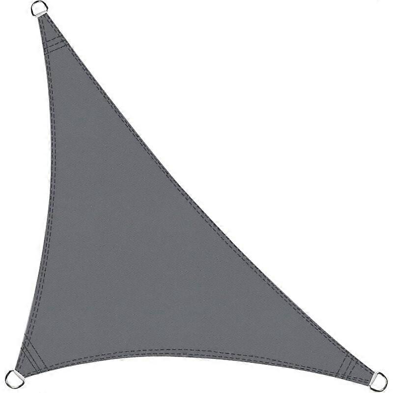 Cool Grey Triangle Sun Shade Sail, UV-Blocking High-Density Polyethylene