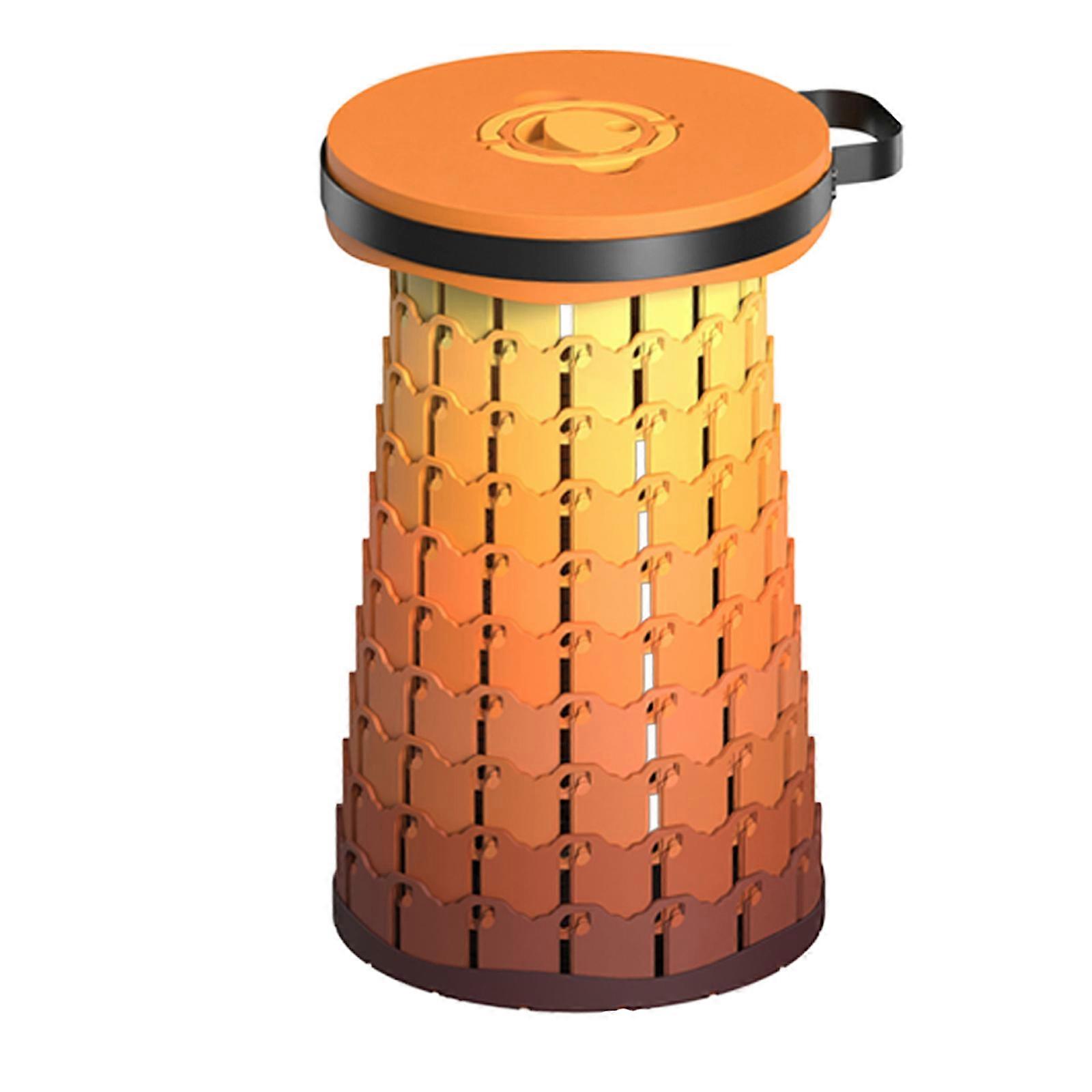 ポータブル伸縮式LEDライトスツールプラスチック地下鉄キューイングチェアポータブル折りたたみスツール屋外キャンプチェア不朽のHuoDundun