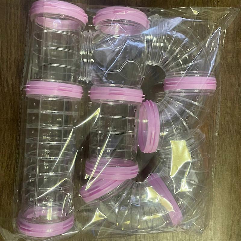Hamster Diy Transparent Tubes Bite-resistant Easy Installation Connected External Tunnels Toys Cage