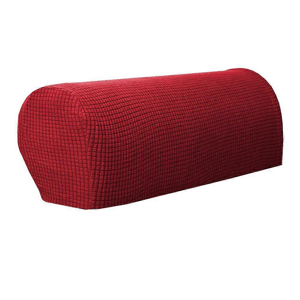2 Pack Anti-Dust Armrest Cover Protective Cover for Chair Armchair Sofa Recliner Sofa(Red)