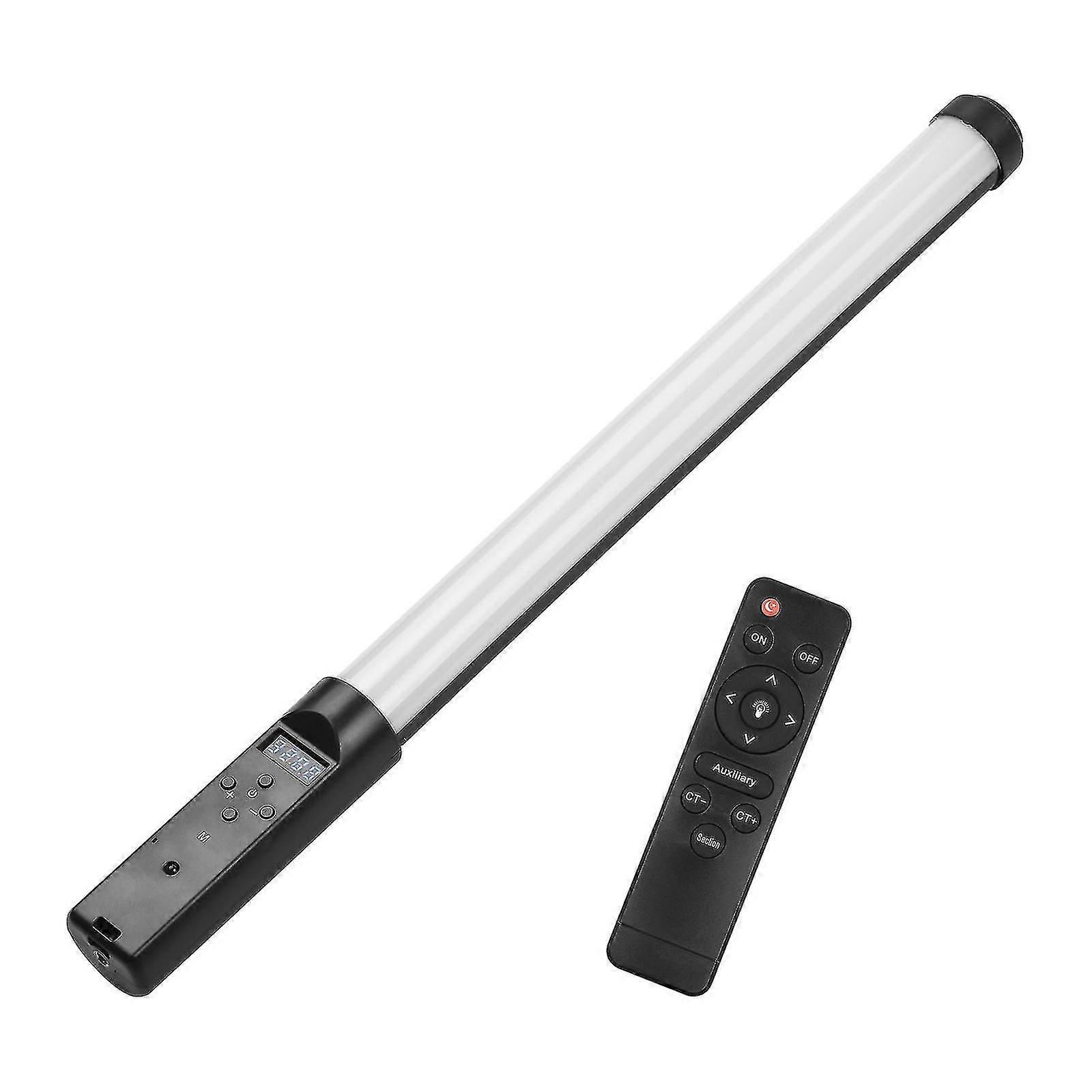 Handheld Led Video Tube Light Photography Fill-in Light Lamp 3200k-5500k Dimmable Built-in Battery With Remote Control For Vlog Live Streaming Product