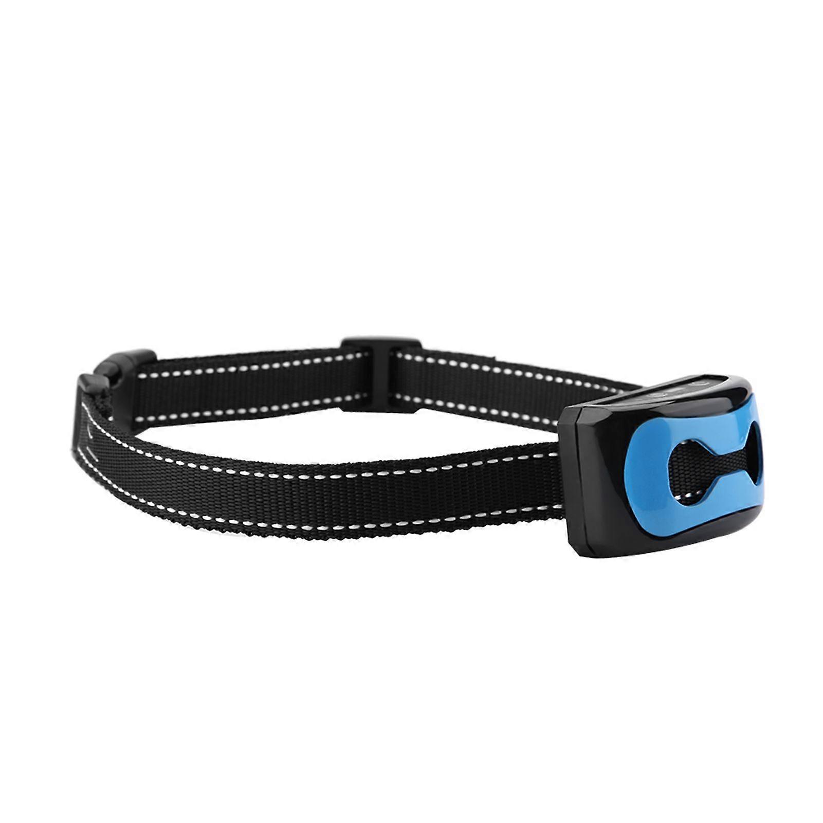 Barking Control Device Rechargeable Waterproof AntiBarking Collar Barking Detection(Blue)