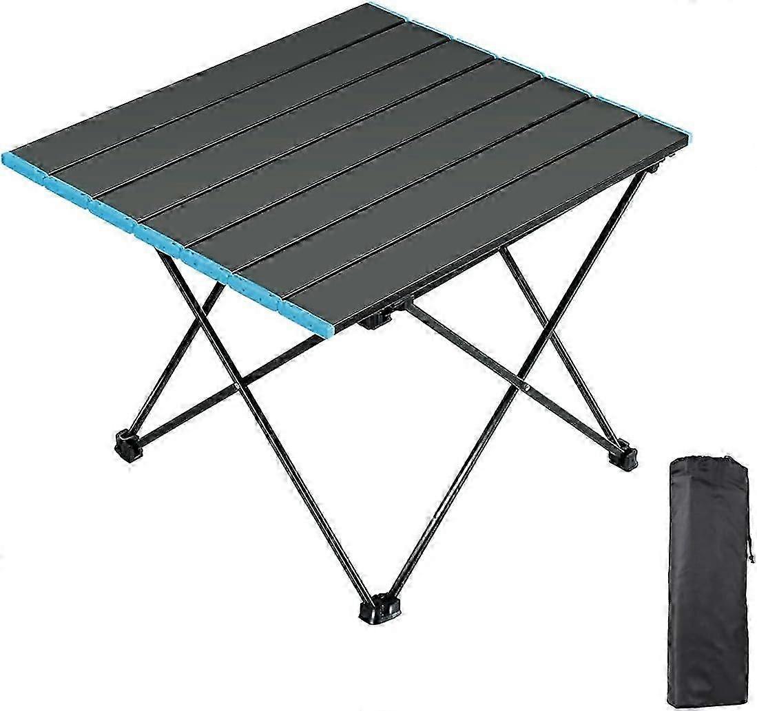 Folding Camping Table Aluminum Ultra Lightweight Portable Folding Table with Bag Folding Camping Table Prefect for Picnic Camping Fishing Beach Hiking