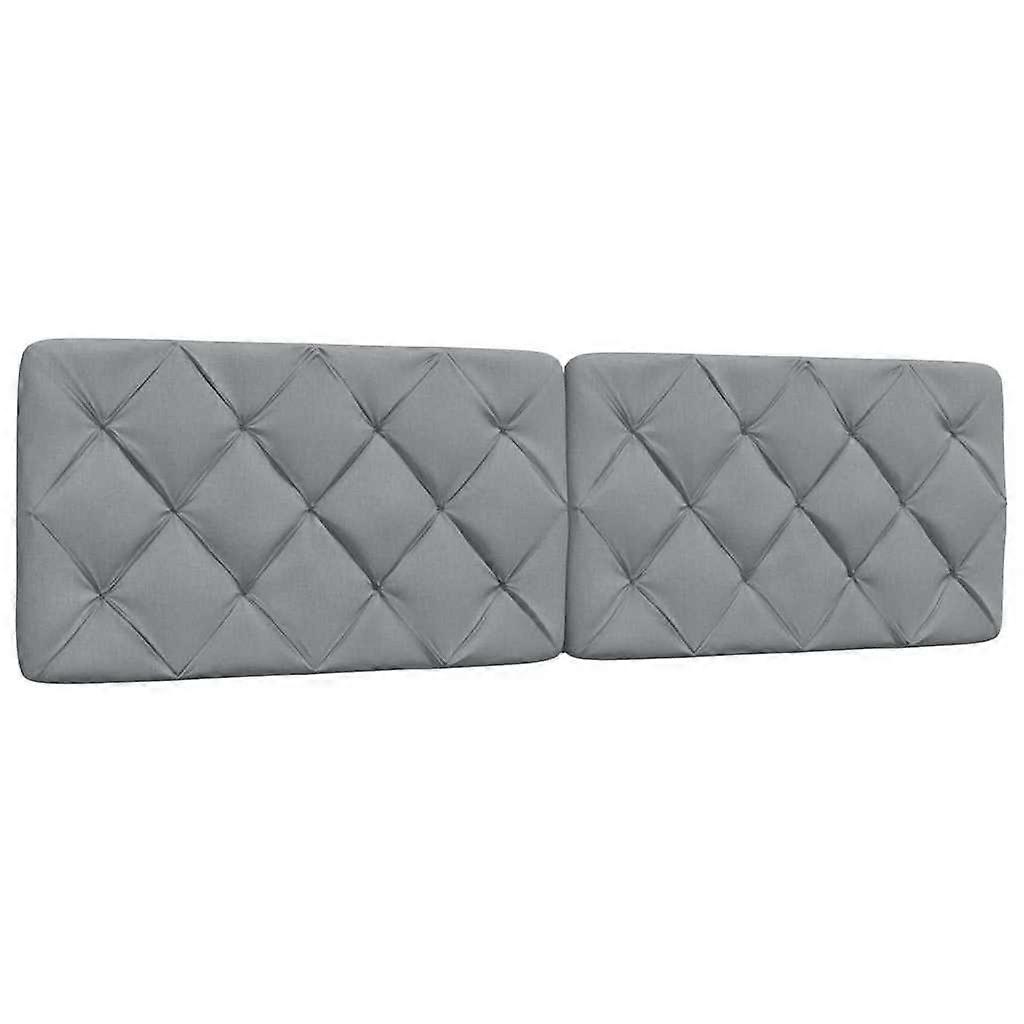 Headboard Cushion Light Grey 180 cm Fabric