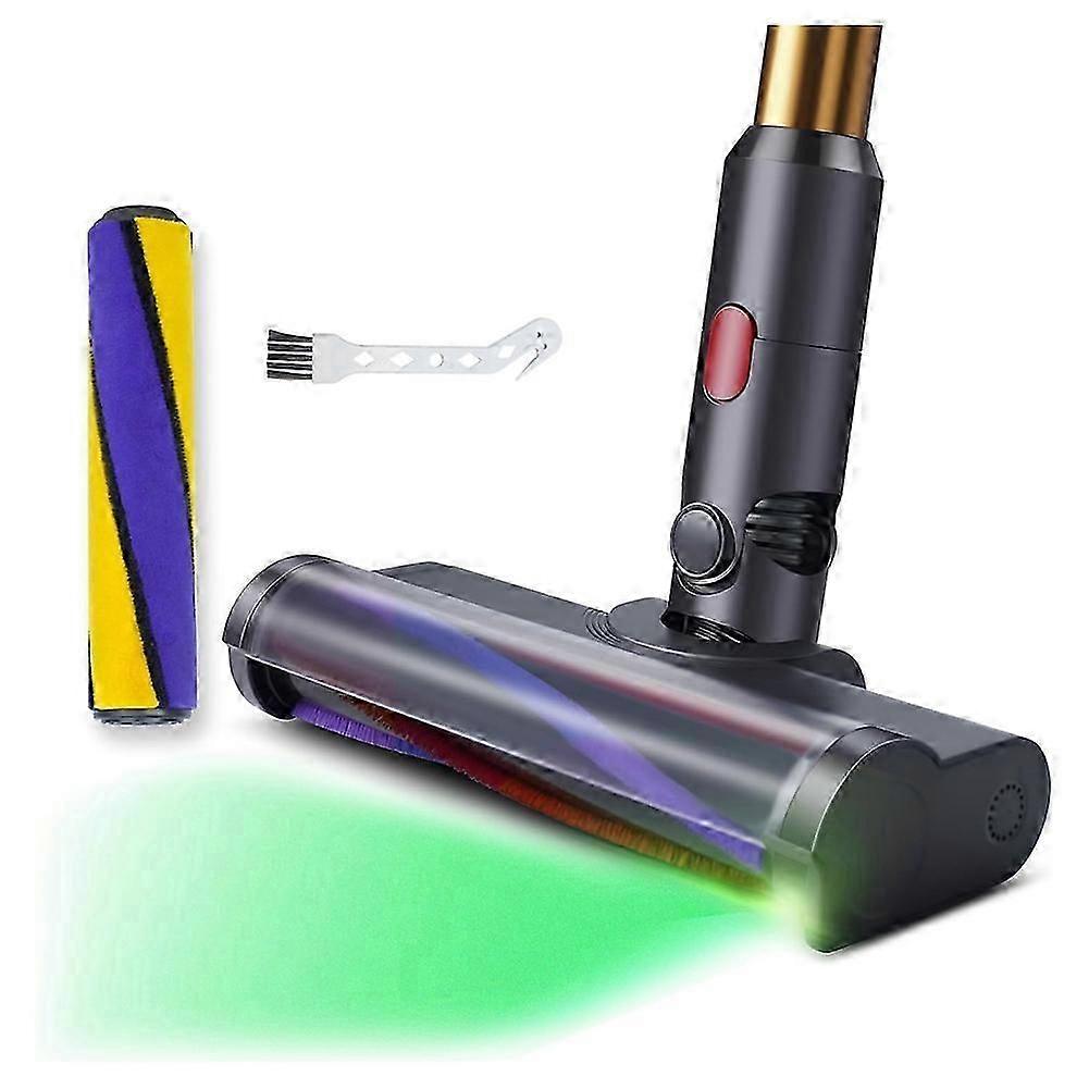 For V7 V8 V10 V11 V15 Vacuum Cleaner Floor Nozzle Brush with LED, Illuminates Hidden Dust for Hard Floors