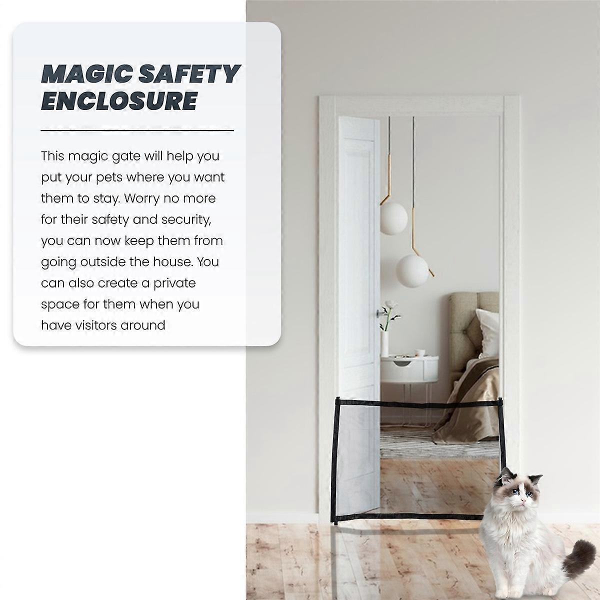Pet Safety Guard Mesh Dog Gate,Pet Gate Magic Gate for Dogs