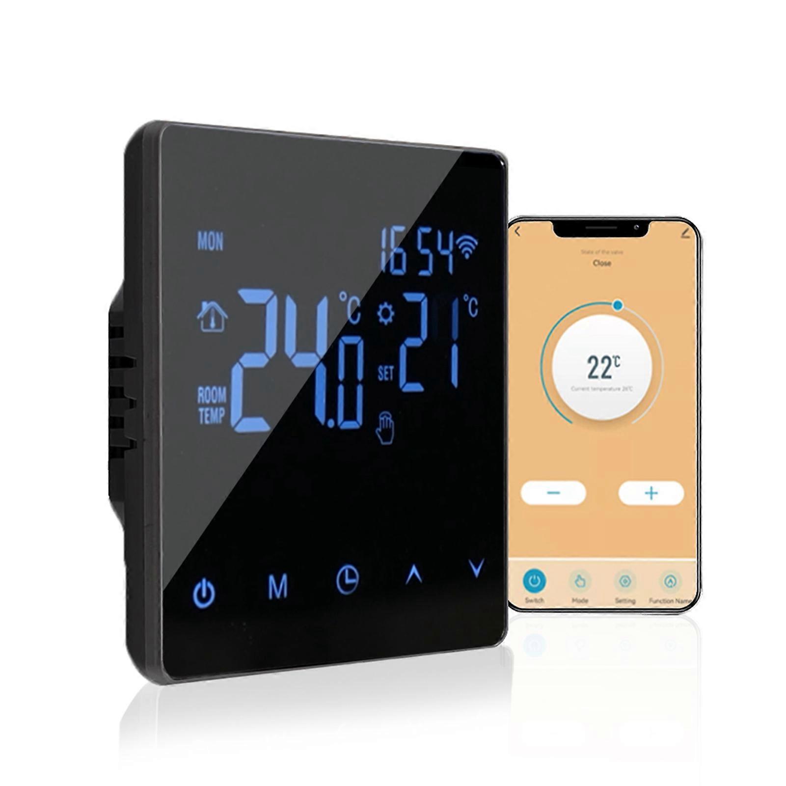 WiFi Smart Thermostat Temperature Controller for 16A Electric Heating LCD Display Touch Screen Week Programmable Tuya App Control Underfloor Heating