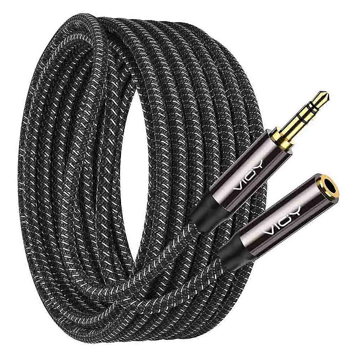  3.5mm AUX Stereo Audio Cable for Earphone Smartphone Tablet 2M