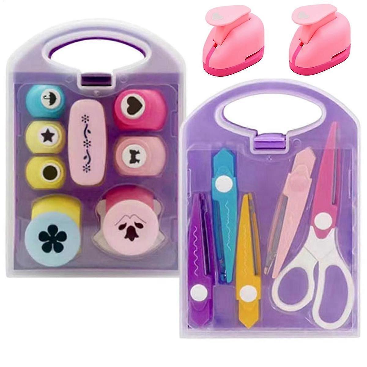 Punches for Paper Crafts 3D Crafting Paper Punch Kit Educational Embossing Machine Fun Scrapbook Paper Punchers