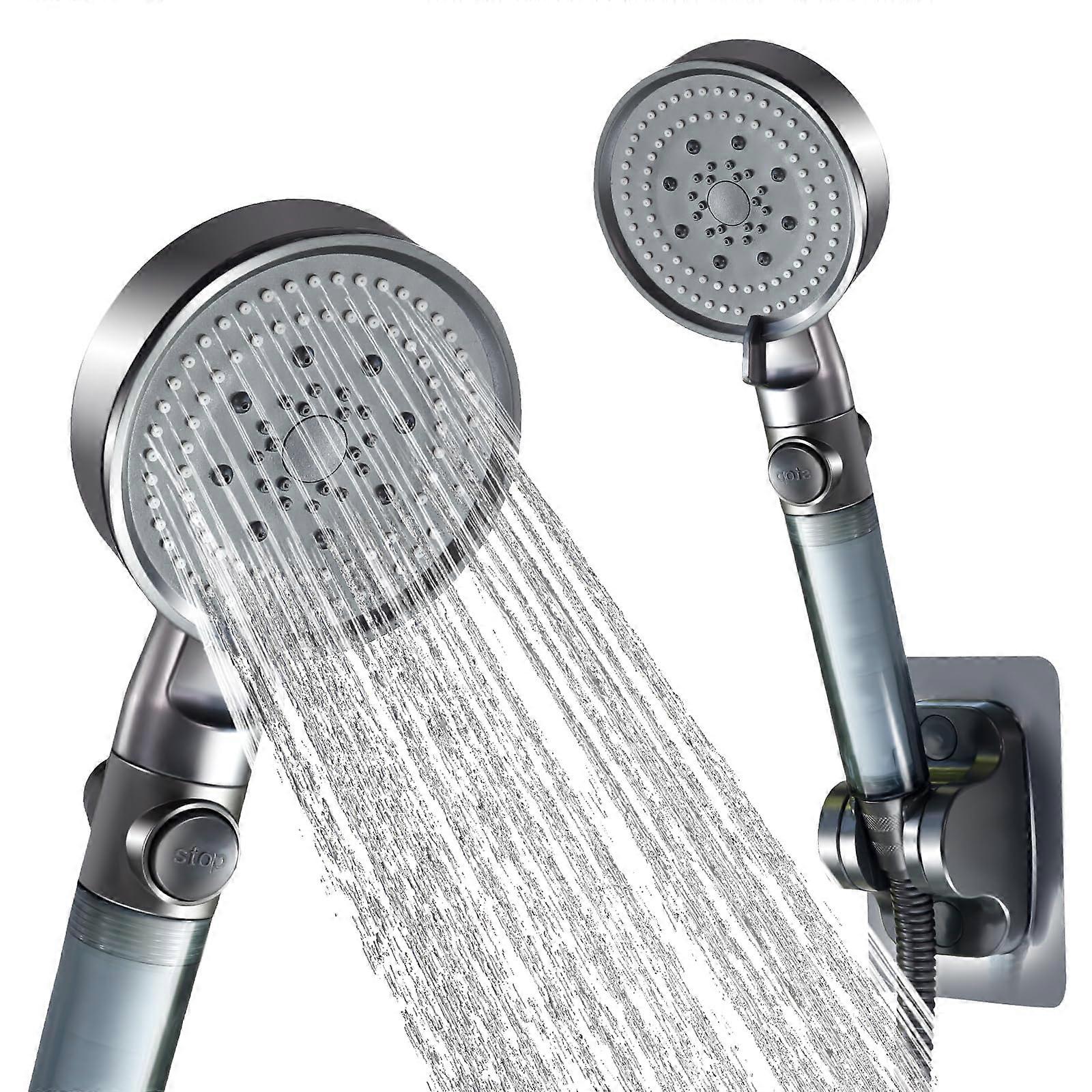 Handheld Shower Head Combo with 5-Spray Modes for RV and Hard Water