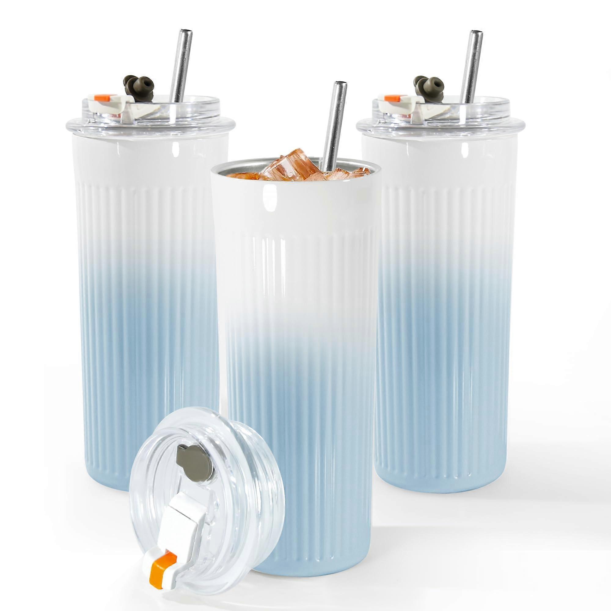 3 Piece Color Changing Tumbler for Travel Daily Use 16oz