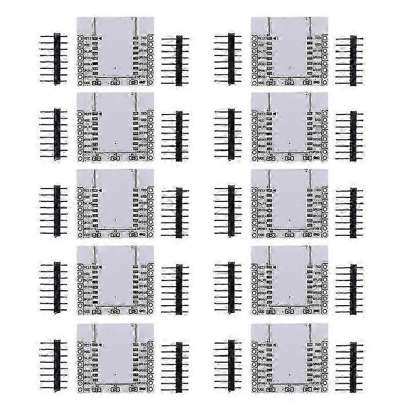 10 x ESP8266 WiFi Module Breakout Board / Adapter Plate for ESP-07 ESP-08 ESP-12
