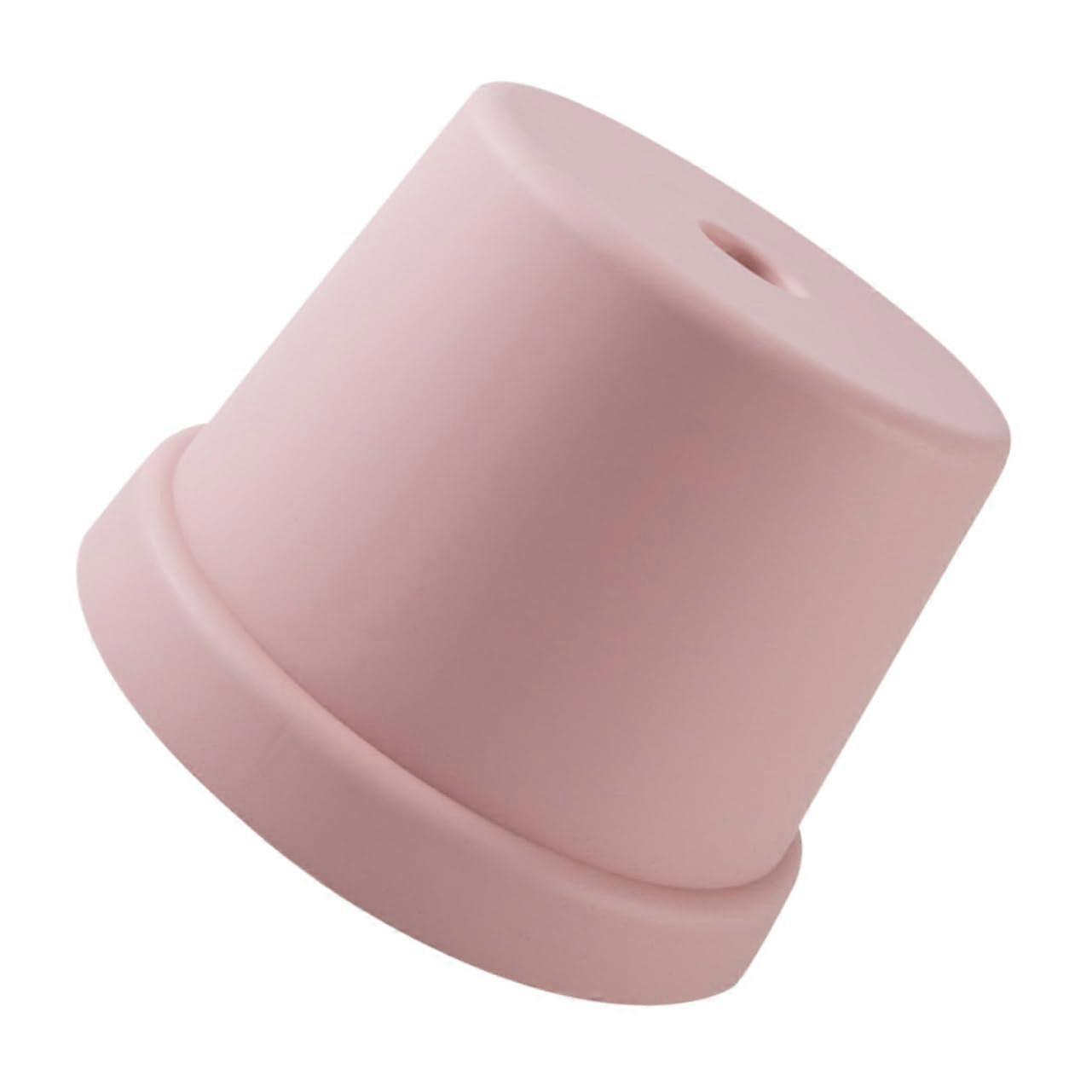 Plastic Footrest Stool for Kids - Non-Slip Stacking Stool, Small Pink Shoe Changing Step Stool, Simple Design