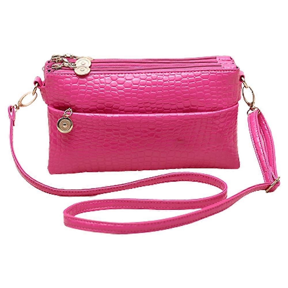 Multi-layer zipper women's bag shoulder bag