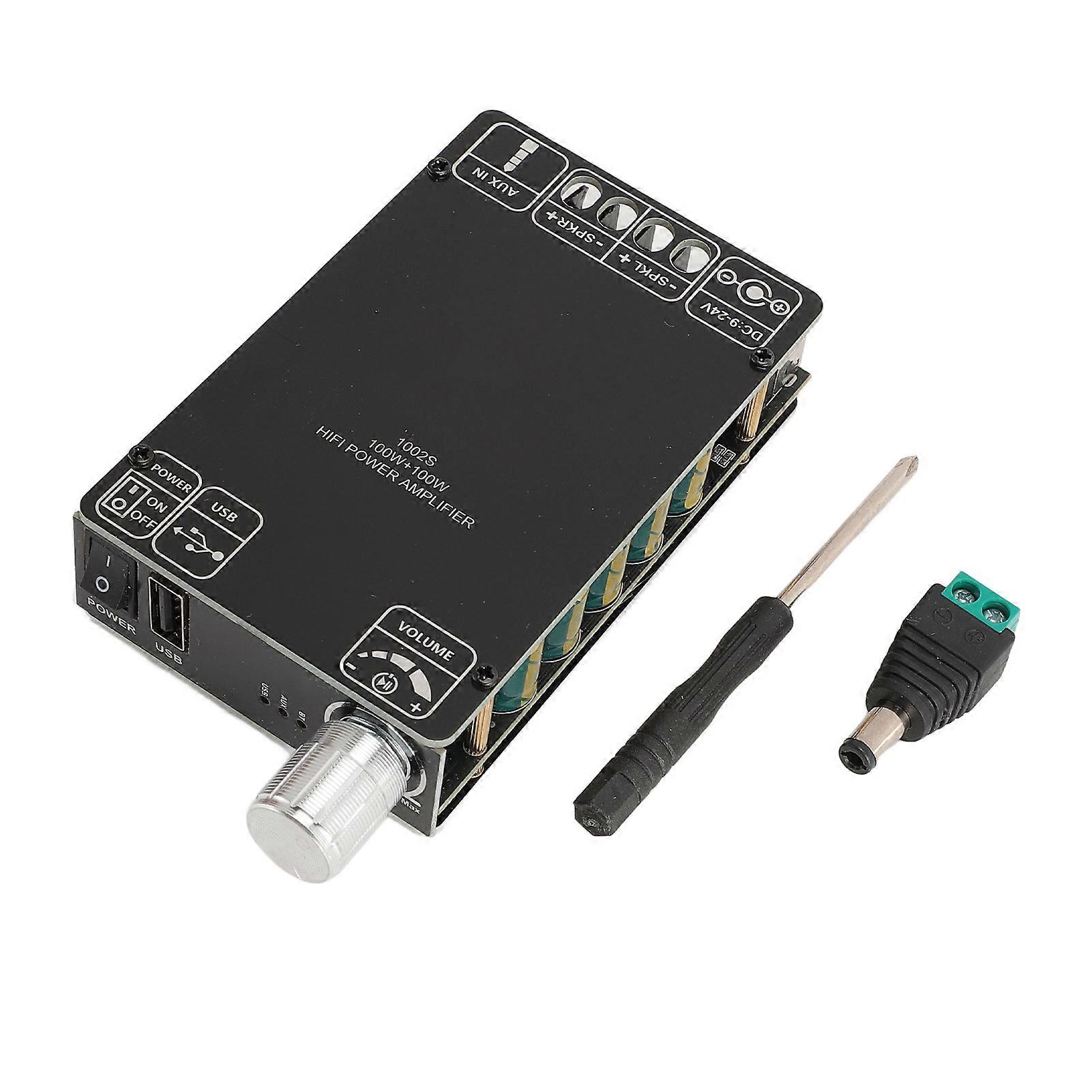 Board Dual TPA3116D2 Chips Plus 100W Support Bluetooth USB 3.5mm AUX Input Power Amplifier Module