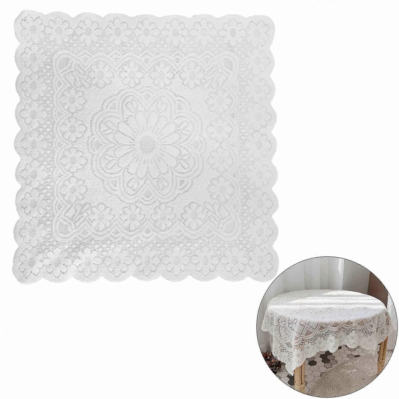 NEW HOT Rectangle Small Table Cloth Lace Macrame Vintage Tablecloth Shabby Chic