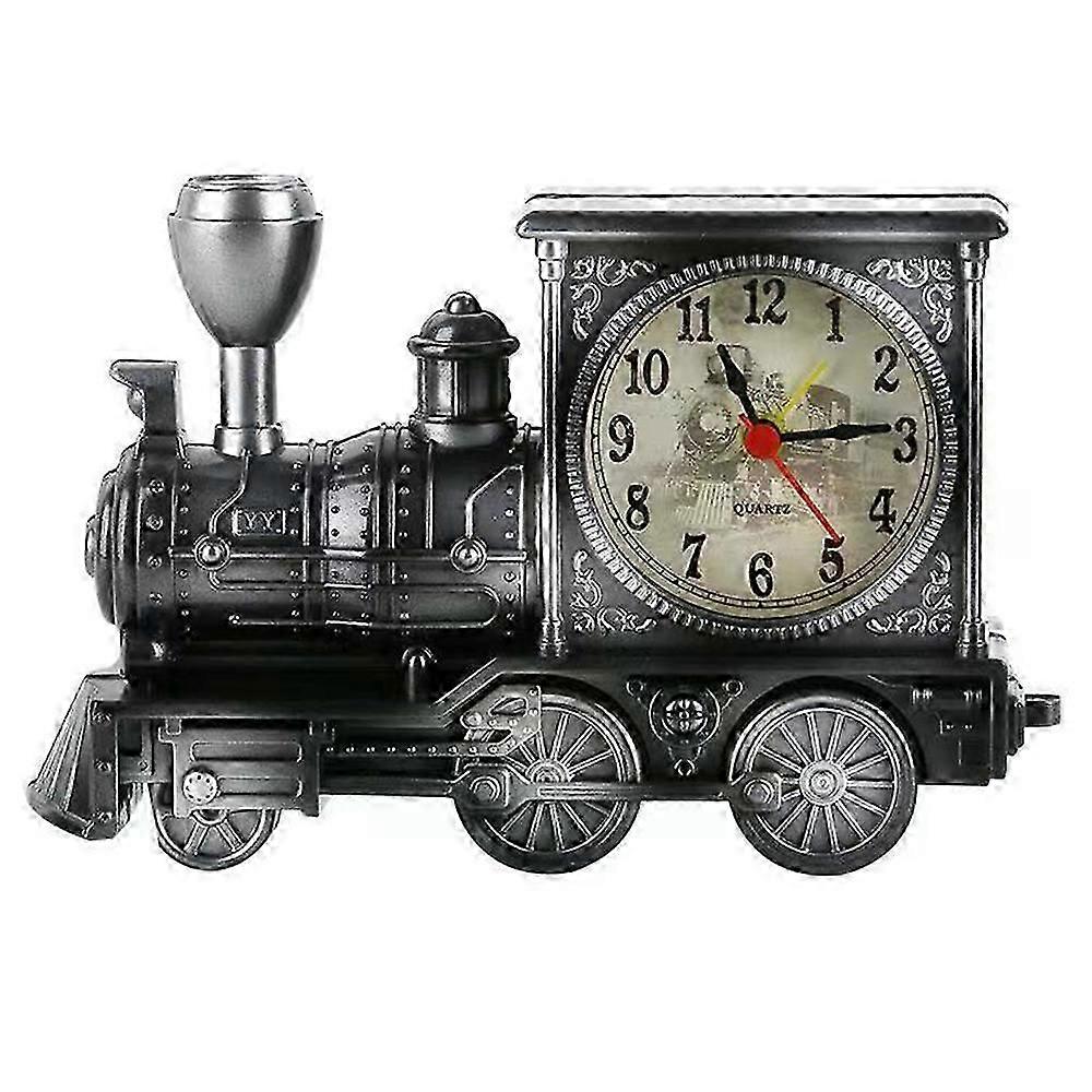 Retro alarm clock train clock ornaments creative desktop ornaments