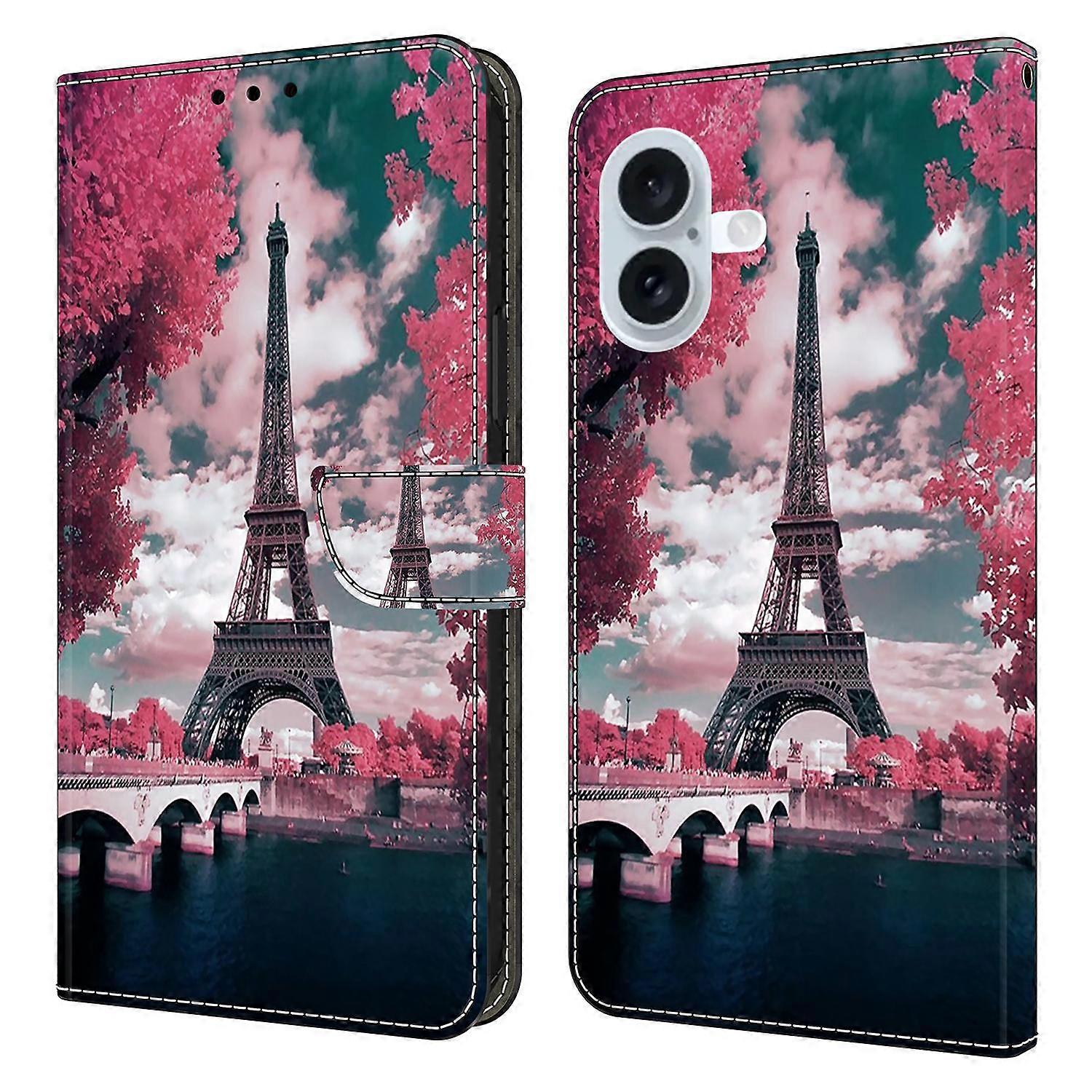 For iPhone 16 Plus Wallet Case Pattern Printing Stand Leather Flip Phone Cover