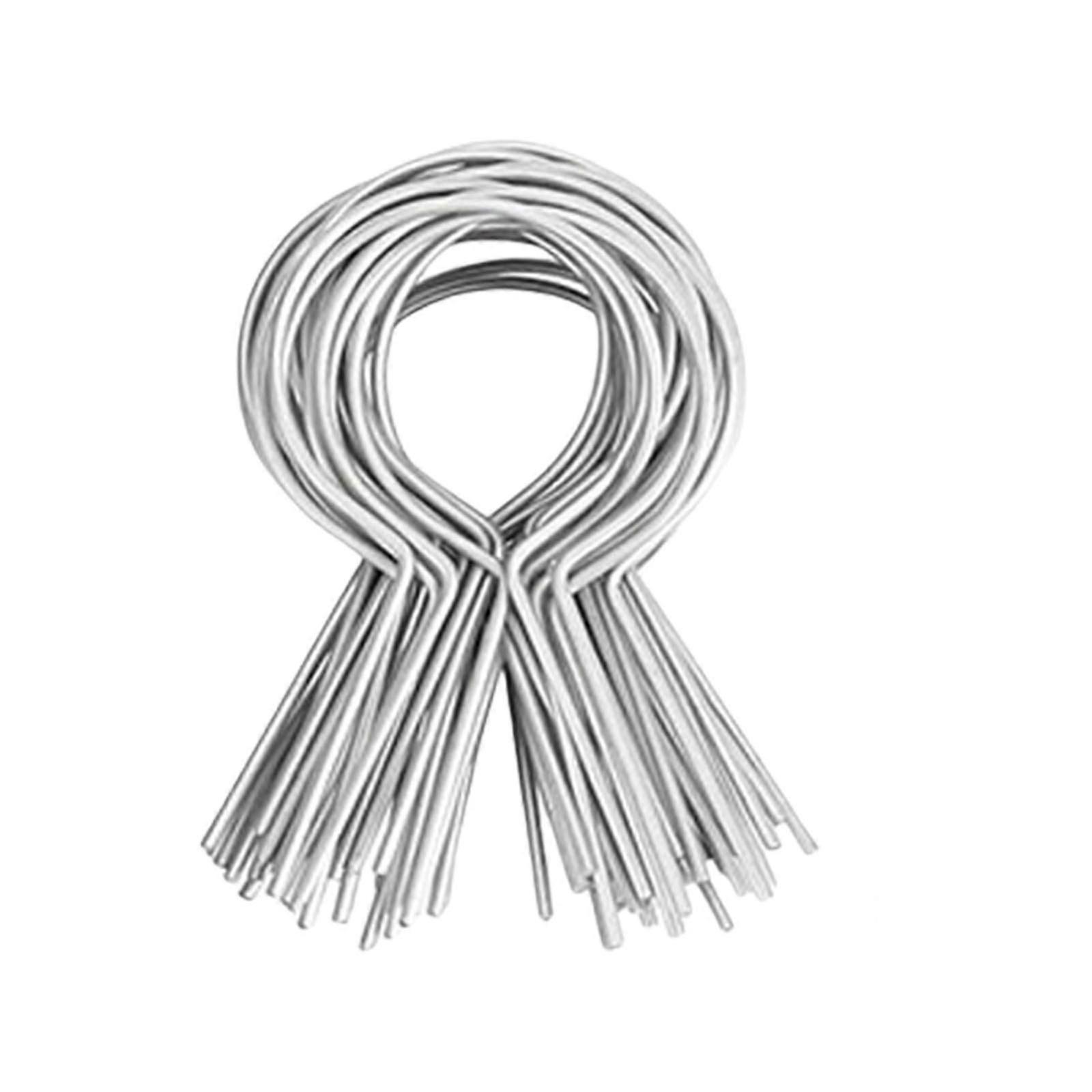Pack Of 100 Multipurpose Chain Link Fence Tie 11 Gauge Sturdy Metal For High Performances Farm And Garden Security