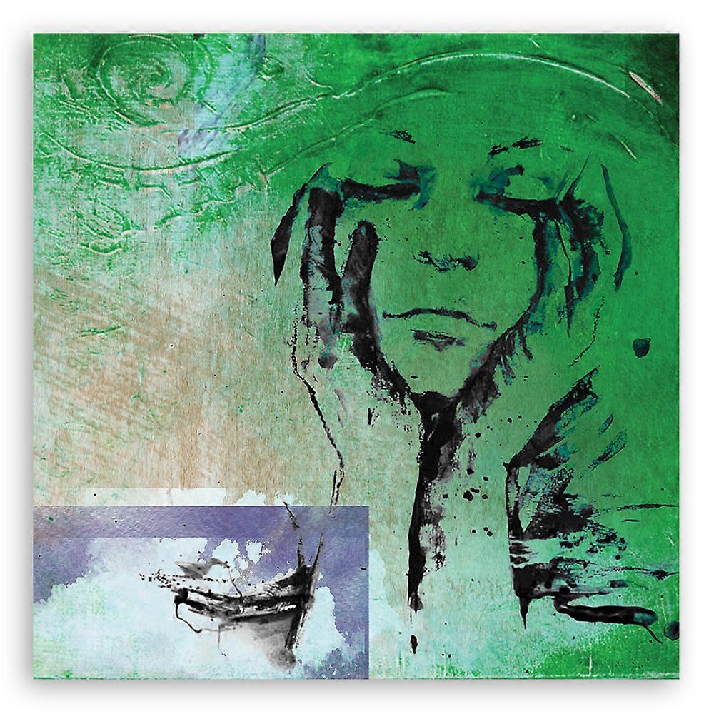 Pânză, Oameni - Verde - 40x40