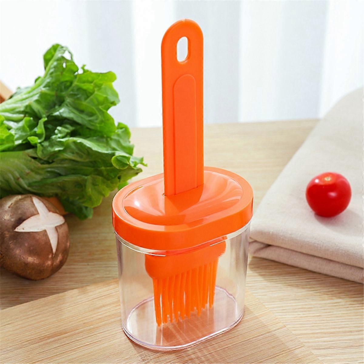 Silicone Oil Bottle Brush Set, Barbecue Brush, for Cooking, Baking-D
