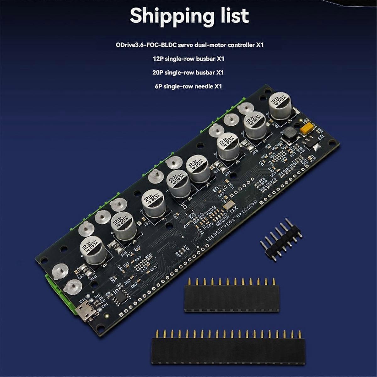 ODrive3.6 56V FOC-BLDC Servo Contrôleur à double moteur STM32F4 prend en charge plusieurs encodeurs Moteur ODrive3.6