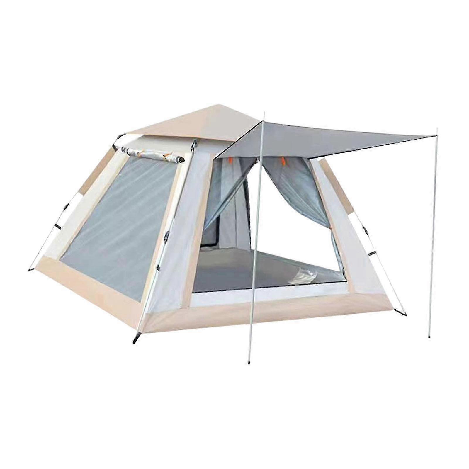Camping Tent Practical Quick Assemble up Tent for Beach Family Trips Fishing Gray 210x210x135cm