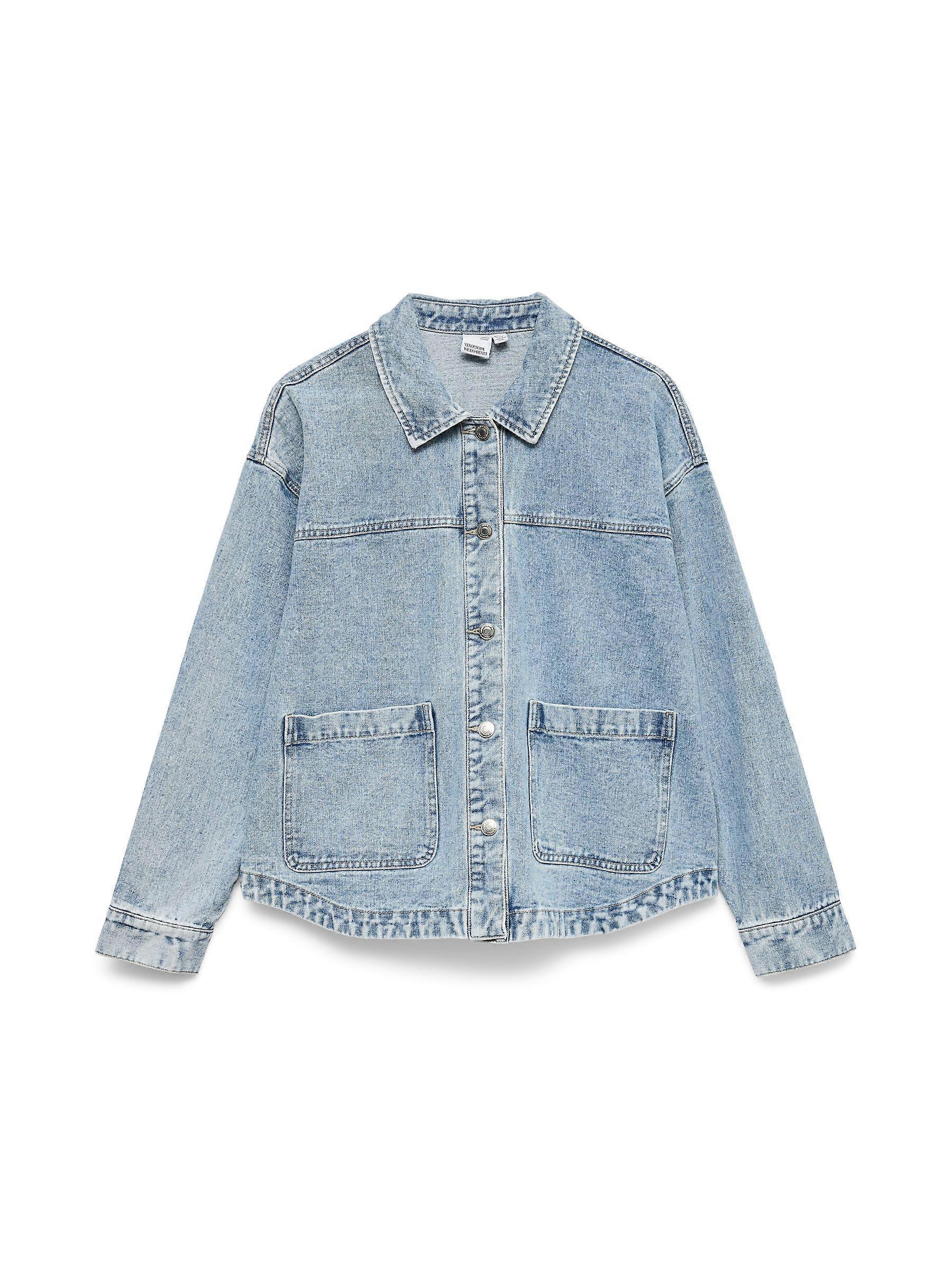VERO MODA Women's Denim Overshirt Jeans Jacket