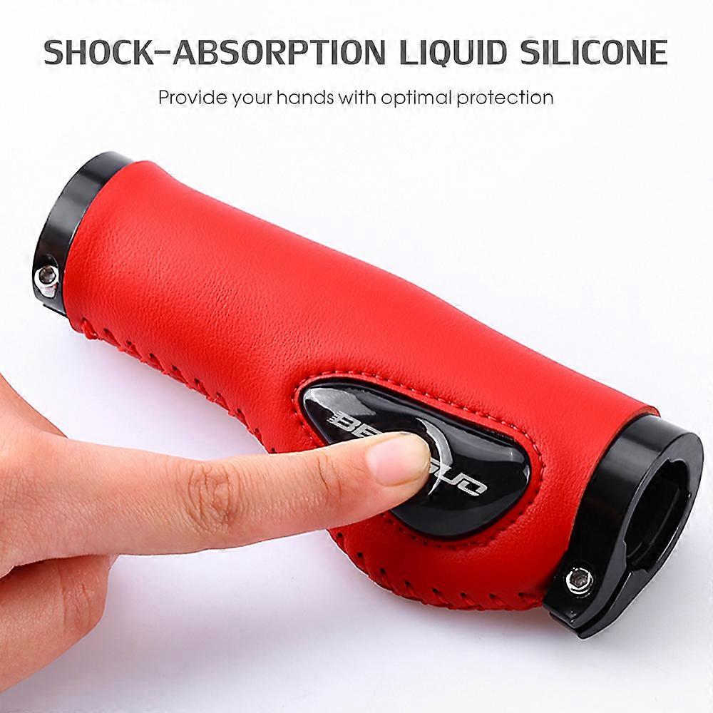 Bicycle Handlebar Grips Shock-absorbing Liquid Silicone MTB Bike Handle Grips