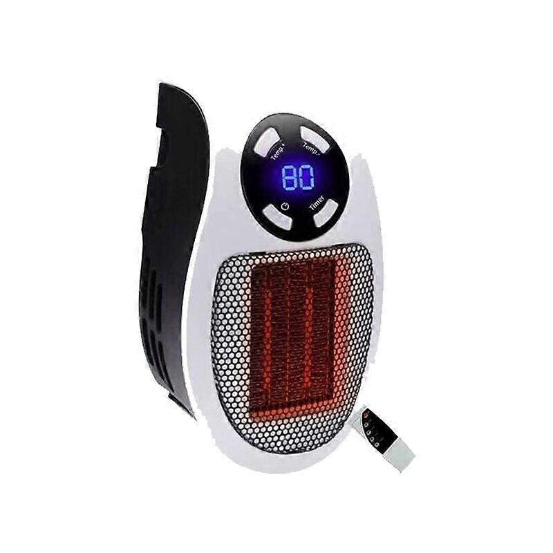 500 Watts Ceramic Fan Heater Mini Fan Heater Portable Economical Heater Plug-in Heater with Thermostat and Timer, for Office, Bedr  SZRH