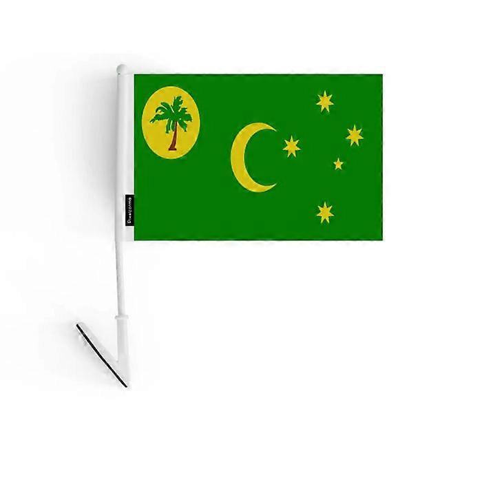 Adhesive Flag - Multicolored - Cocos Islands - 14 x 21 cm - 5 pieces - Durable Polyester