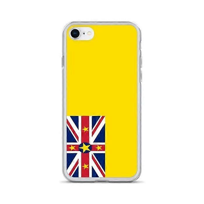Phone case - PIXELFORMA - Niue Flag - Compatible with iPhone SE - Soft - Shockproof - Silicone