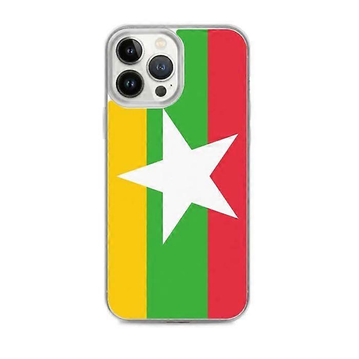 iPhone Case - Multicolor - Myanmar Flag - Flexible - TPU - Compatible with iPhone 13 Pro Max