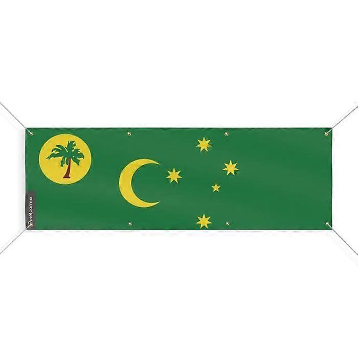 Cocos Islands Flag Banner 8 Grommets 140x420 cm