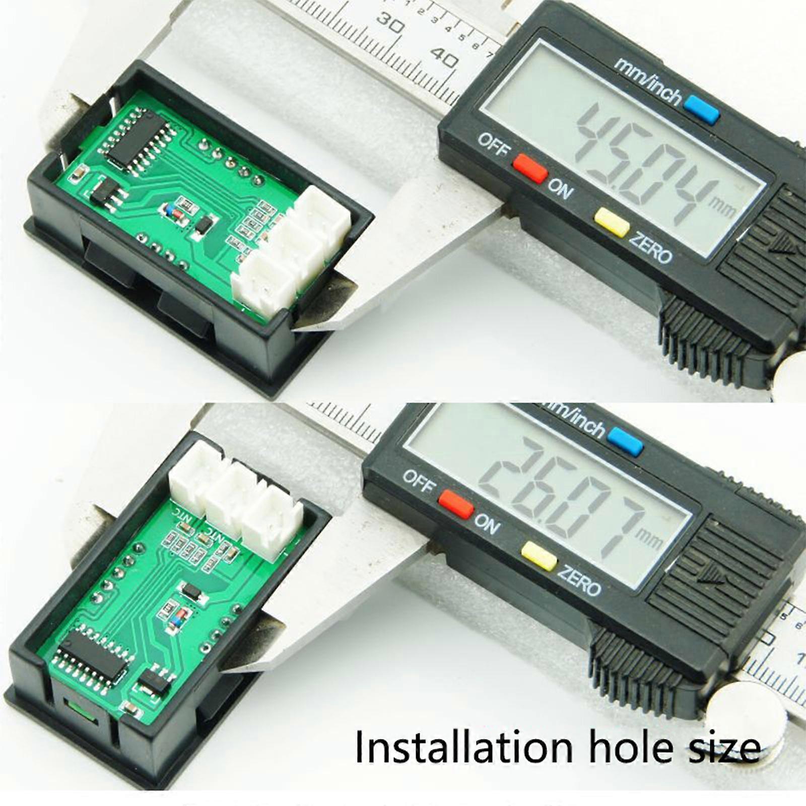 Temperature Meter Voltage Meter Gauge Thermometer 4-28V Temperature Sensor