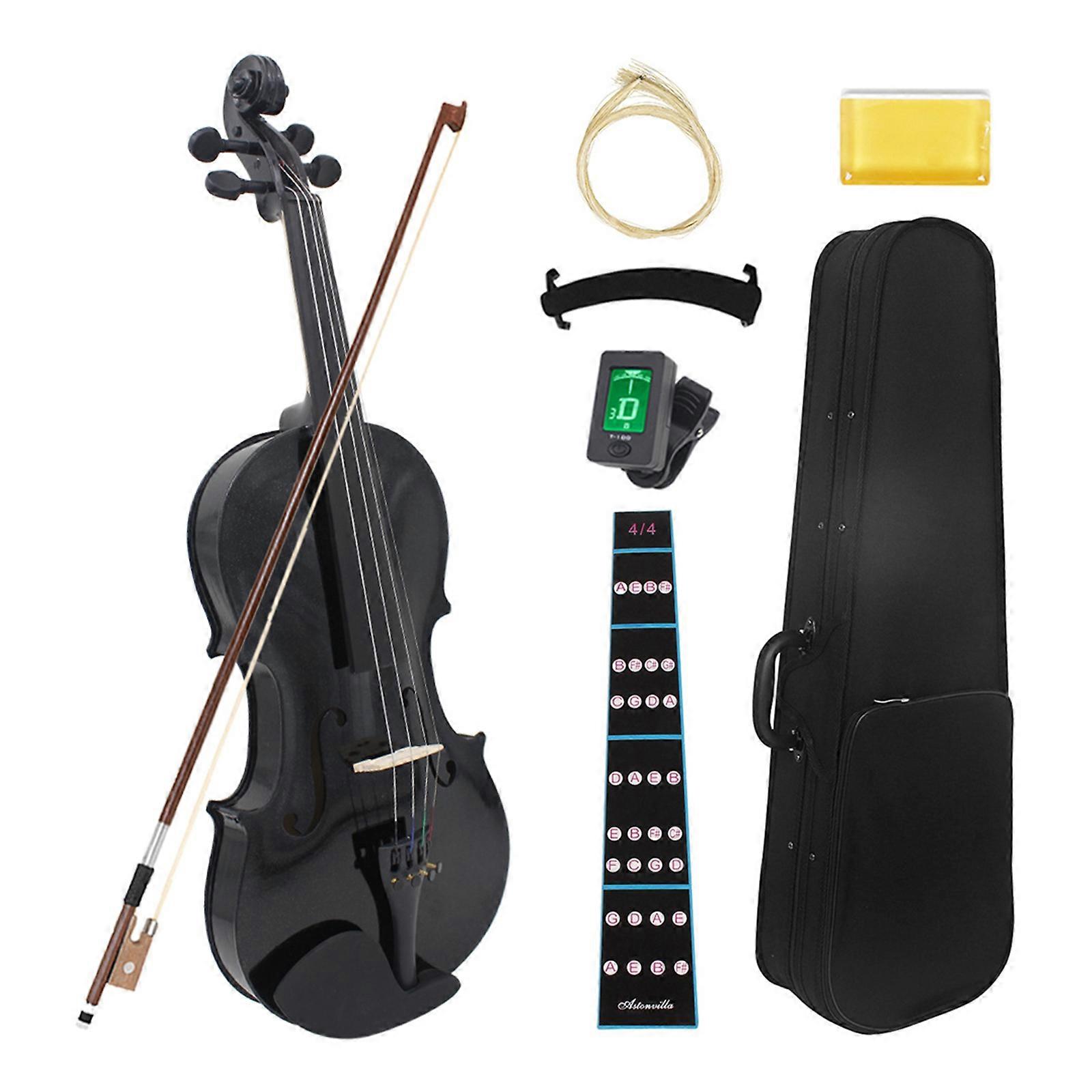 Professional Full Size Violin Handmade Violin Practical Violin Traditional Violin Beginner Violin Wood Texture for Home