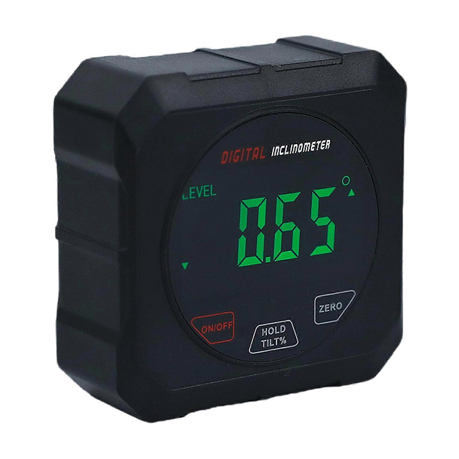 Touch Control Inclinometer with Long Battery Level Box Protractors for Engineers and Metal Surfaces Applications