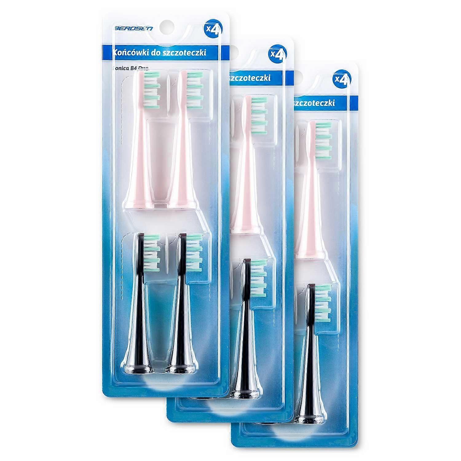 Berdsen DUO Schallzahnbürstenköpfe 12 Stück