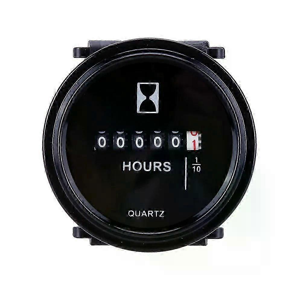 Quartz Timer Hourmeter Digital Hour Meter High Precision Engine Hour Meter Hour Counter Gauge For Car Marine Boat Tractor Engine