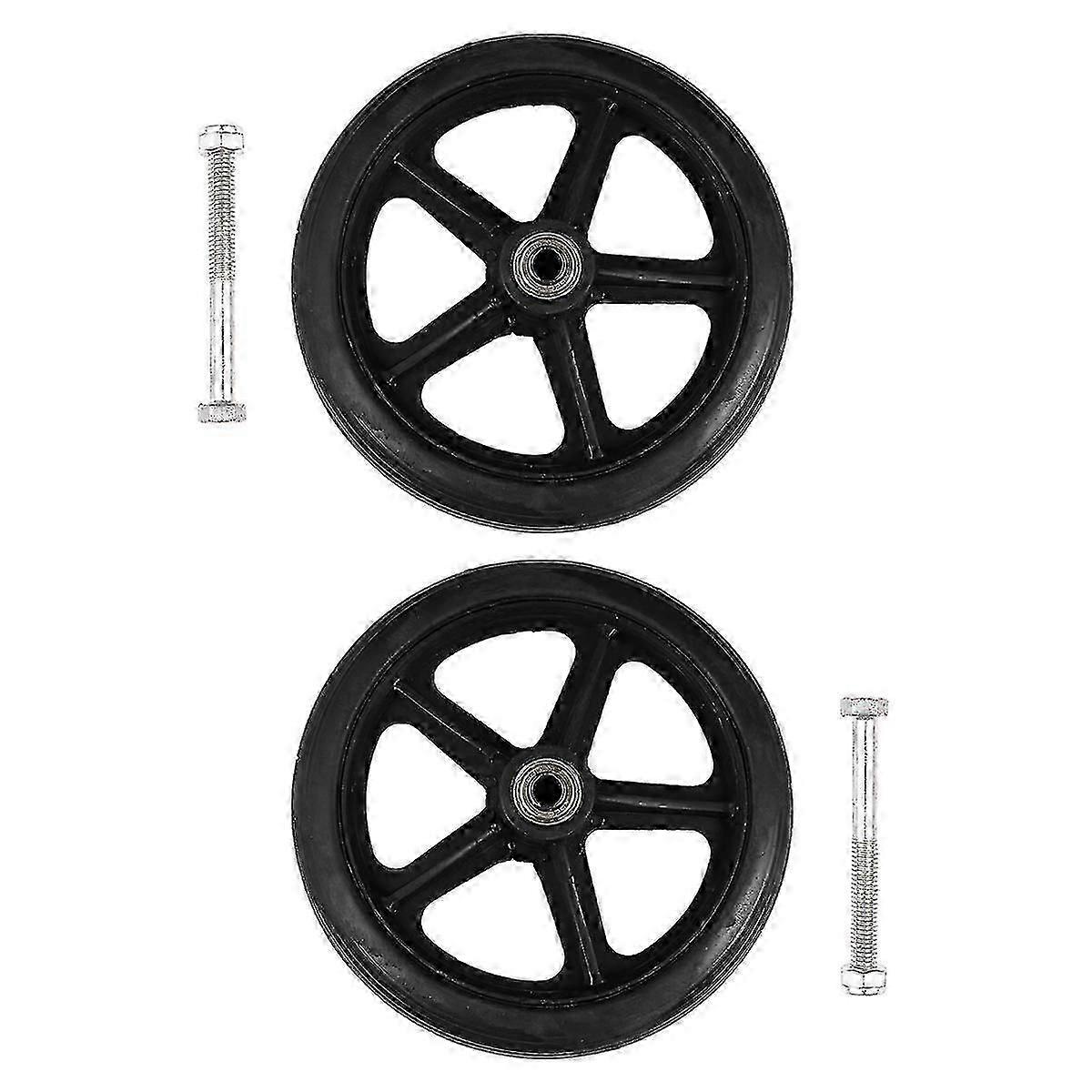 2 st Manuell Rullstol Framhjul Byte Däck Caster Hjul