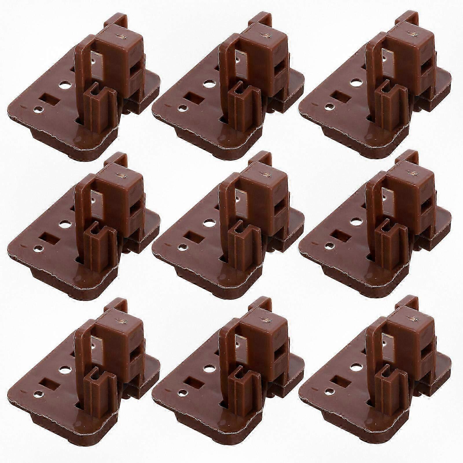 10 Sets of Center Mount Replacement Parts for Drawer Slides and Guides Suitable for Various Furniture