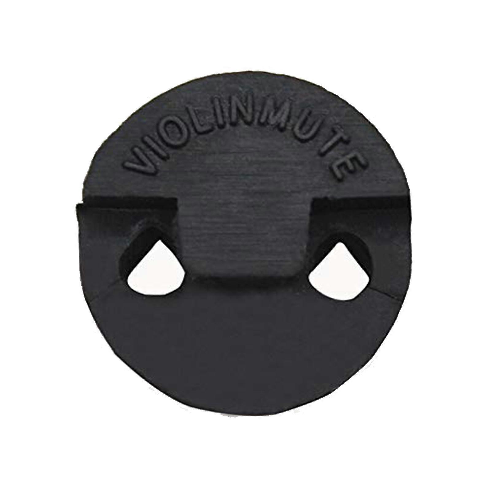 Violin/Viola Double Hole Mutes for Violin Practice Tourte Style Fiddle Muffler Circular Round Tourte Style Rubber Mute