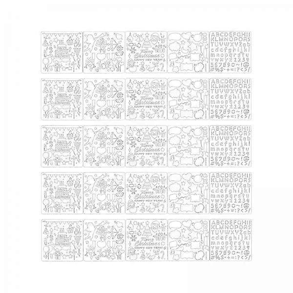 Creative Stencils for Artistic Projects - Versatile Drawing Templates for Crafts