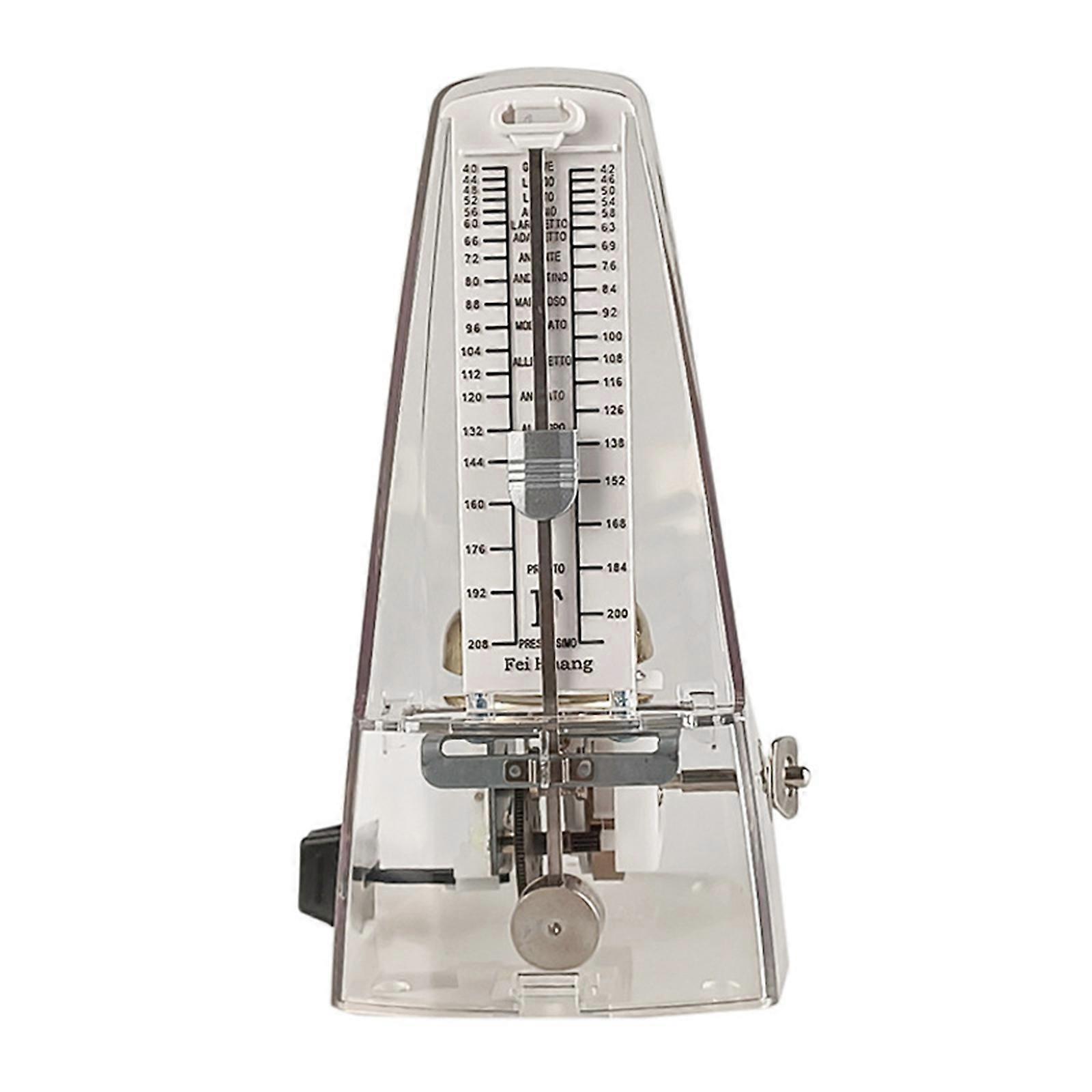 Universal Tower Sound Mechanical Metronome Piano Guitar Violin Musical Instruments Precisions Beat Movement Metronome Transparent color