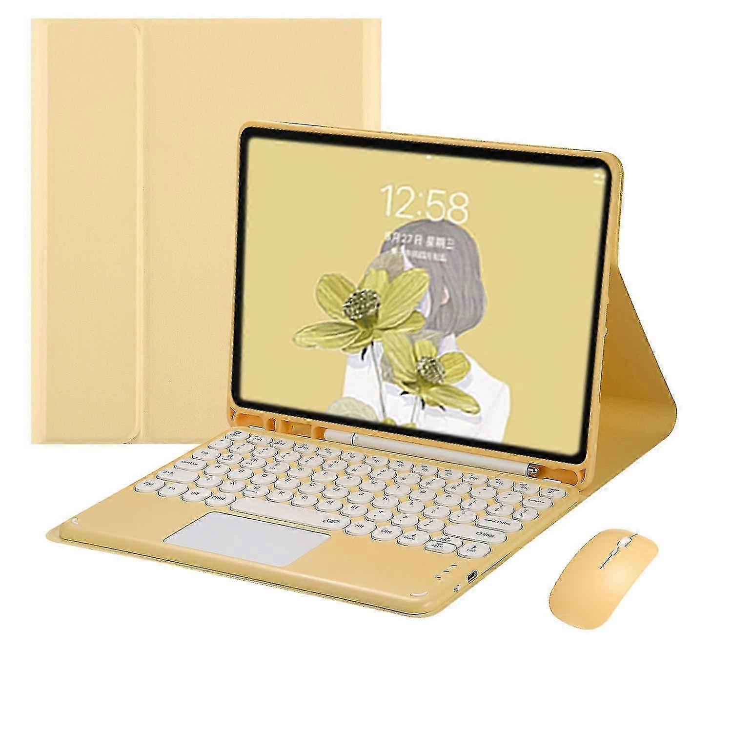 Bluetooth Keyboard Case and Mouse Set Suitable for Certain Brand iPad Air 5 2022 10.9 Inch / Certain Brand iPad Air 4 2020 10.9 Inch