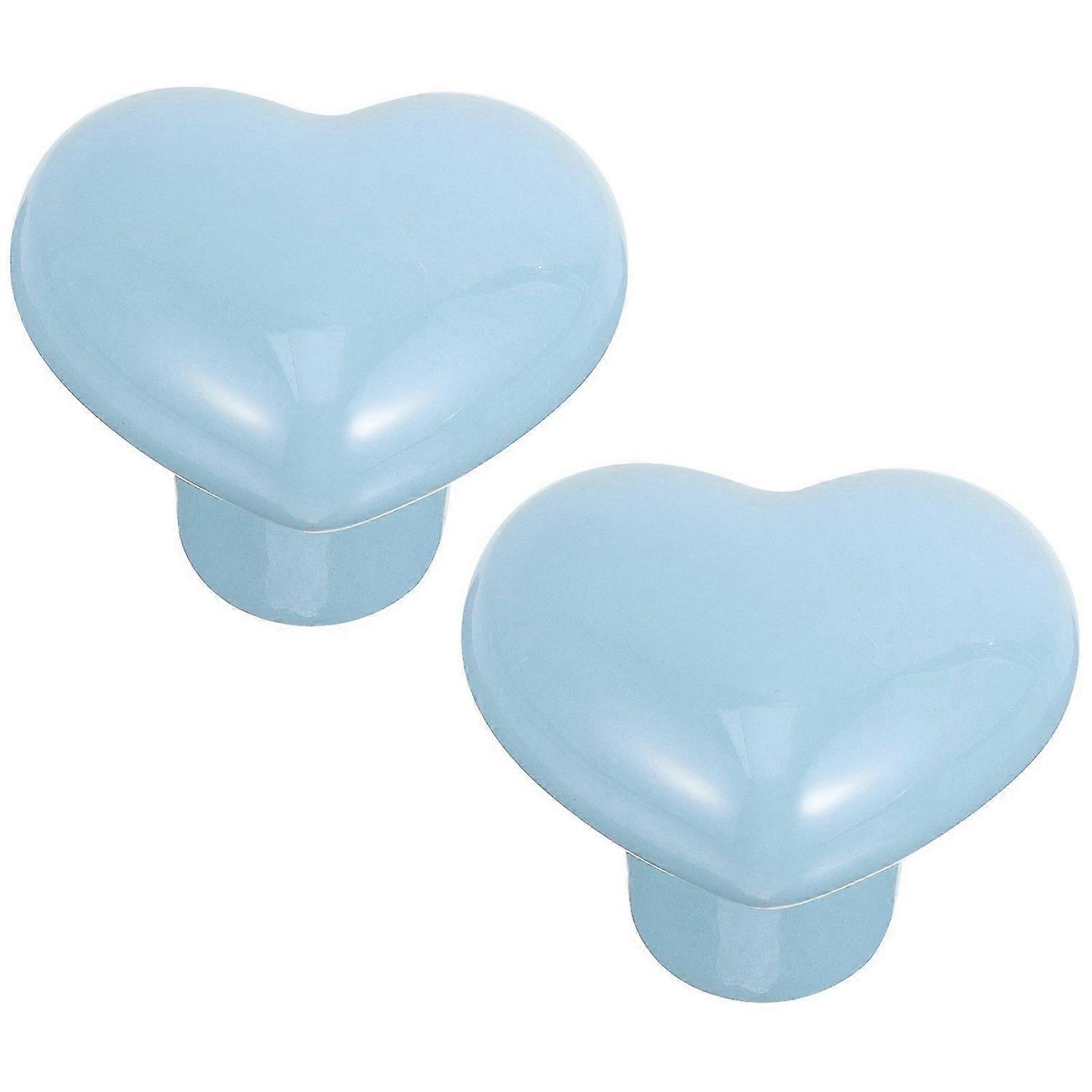 2pcs Single Hole Heart Shape Drawer Handles Furniture Drawer Knobs Drawer Pulls