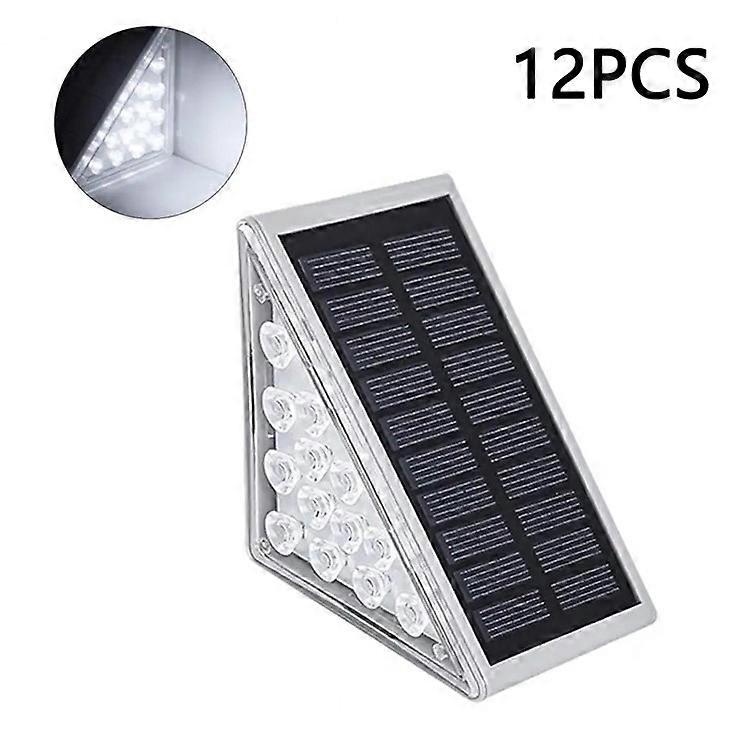 12 قطعة 13-LED أضواء LED للطاقة الشمسية مضادة للسرقة مقاومة للماء في الهواء الطلق أضواء زخرفية