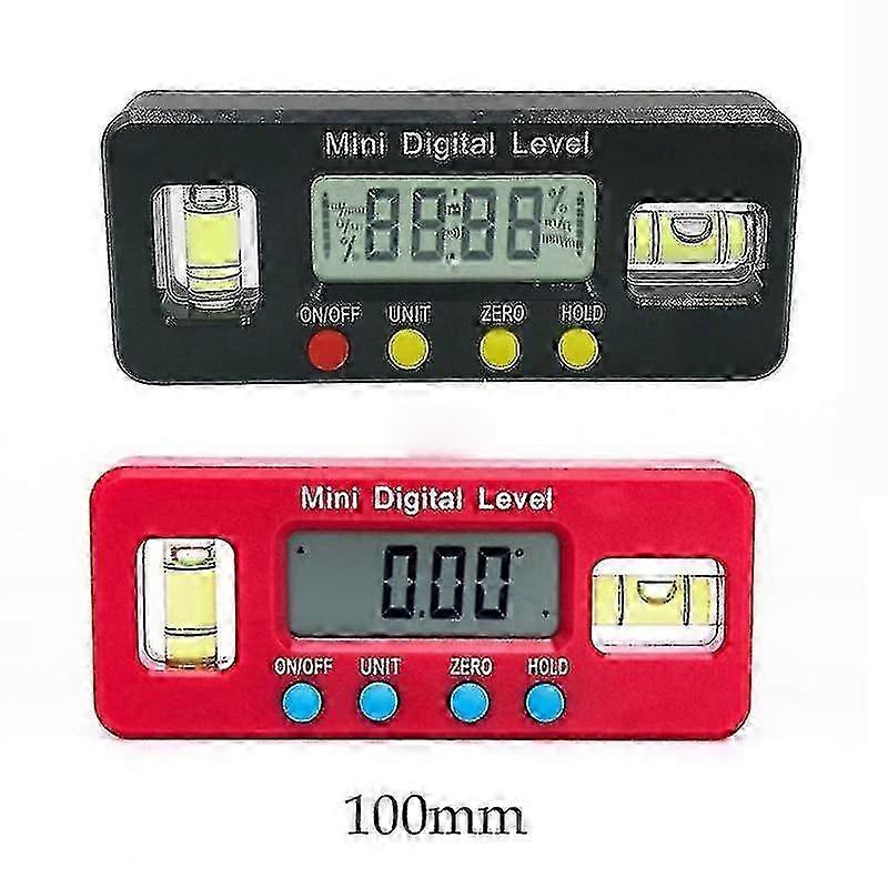 Magnetic Level Goniometer Electronic Digital Protractor Goniometer Measuring Tool Bubble Level Black