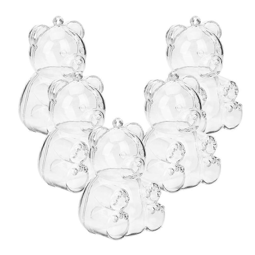 Bear Shaped Plastic Boxes,Convenient for Storing Small Treats