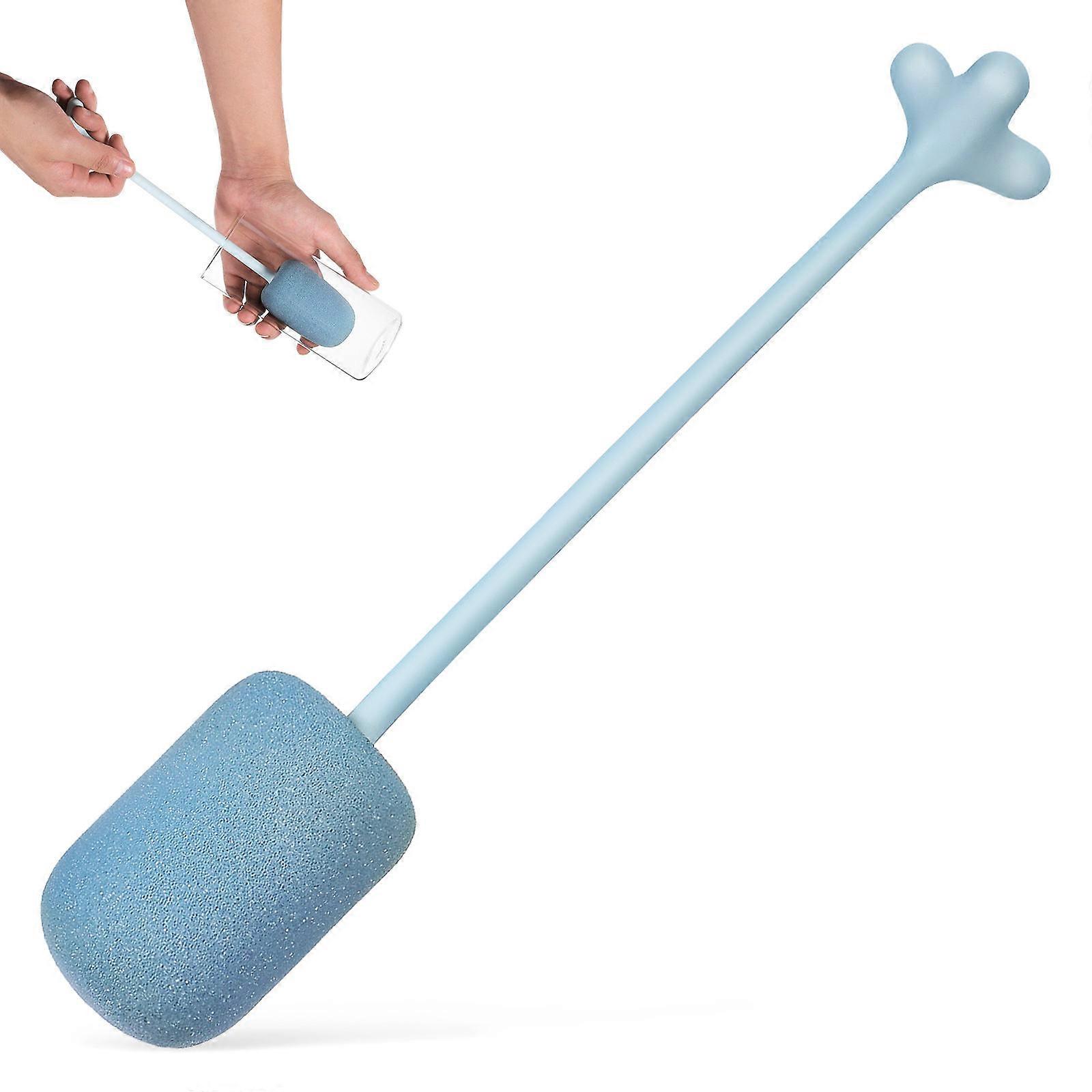 Effortless Cleaning Brush with Stable Base for Glass Items